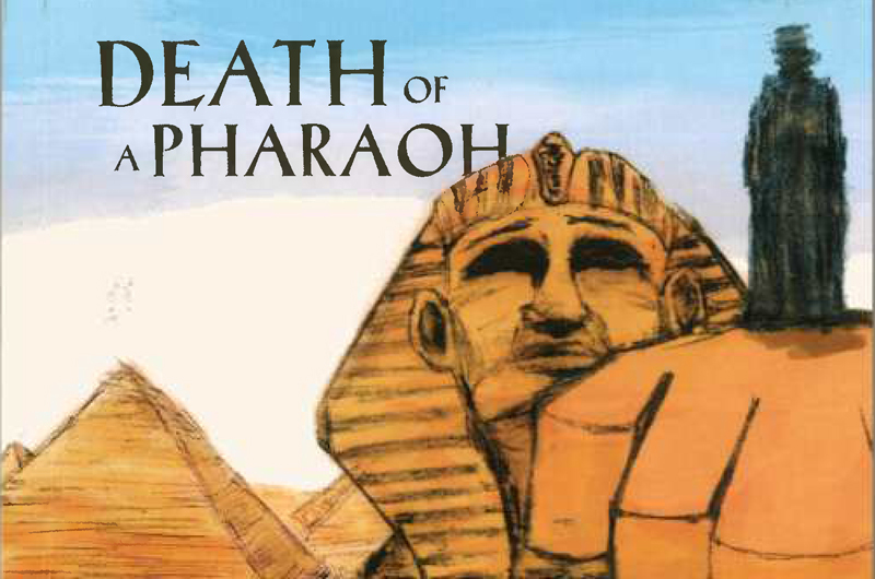 The cover of "Death of a Pharaoh."